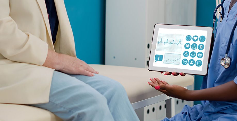 Connected app for monitoring patient