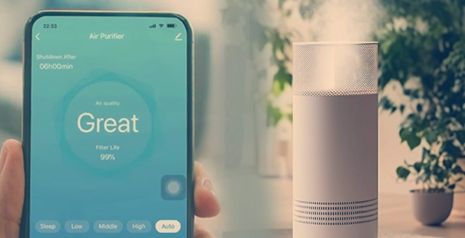 Mobile app based smart air purifier